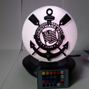 Corinthians luminária LED e RGB ilumina e decora.