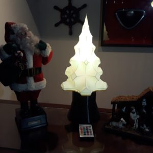 Arvore de Natal de mesa com LED e RGB mundança cores de luz.